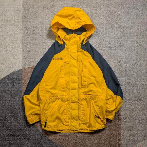 Columbia Double Whammy Hooded Ski Jacket‎ Women's Size Small Yellow Gorpcore - Picture 1 of 8